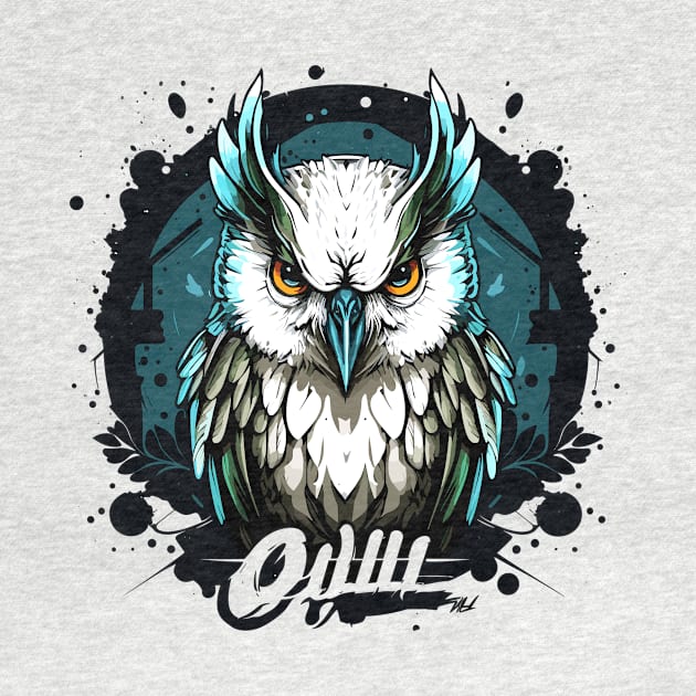 Graffiti Paint Owl Bird Creative by Cubebox